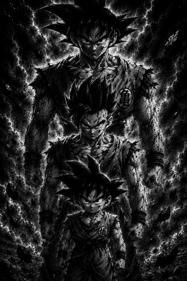 Famille Son | Dragon Ball | DarkCollectionStudio