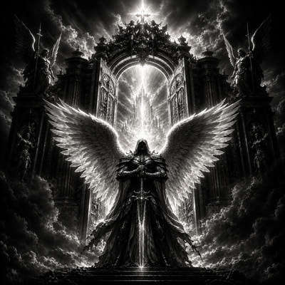 Le Gardien du Ciel | Anges et Démons | DarkCollectionStudio — aperçu à l'échelle
