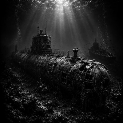 Le Sous-Marin Fantôme | Abysse | DarkCollectionStudio — aperçu à l'échelle