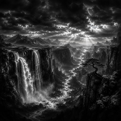 La Vallée aux Cascades | Paysages | DarkCollectionStudio — aperçu à l'échelle