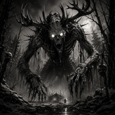Wendigo | Dark Fantasy | DarkCollectionStudio — aperçu à l'échelle