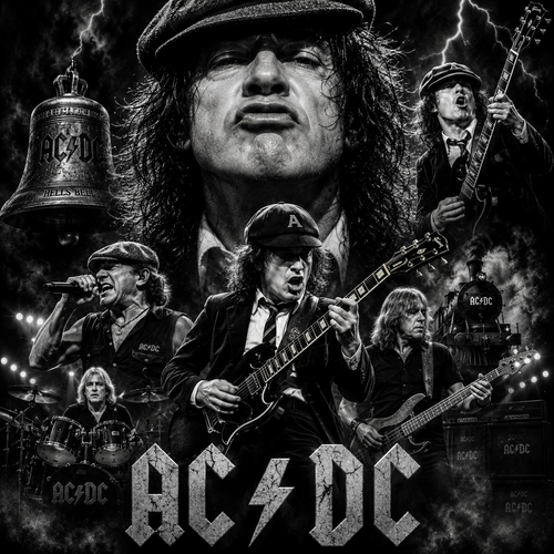 ACDC - Plaque Céramique Gravée