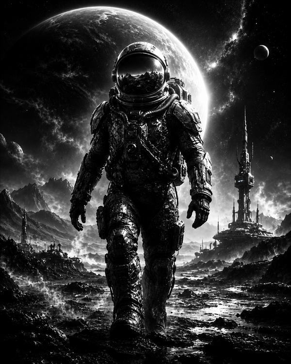Astronaute du Futur | Science-Fiction | DarkCollectionStudio