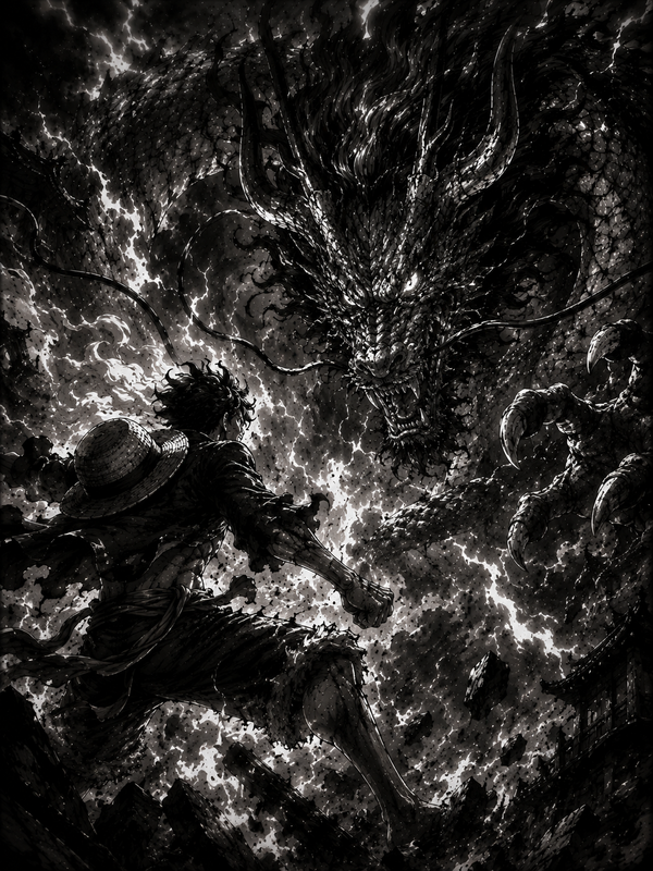 Luffy vs Kaido | One Piece | DarkCollectionStudio