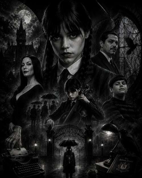 Mercredi Addams | Wednesday | DarkCollectionStudio