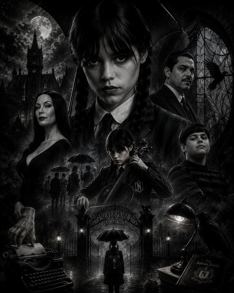 Mercredi Addams | Wednesday | DarkCollectionStudio