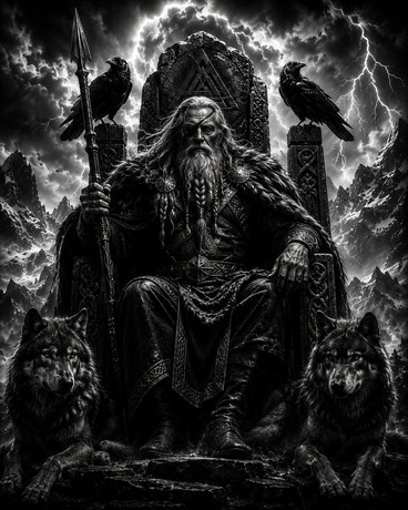 Odin — gravé au laser sur céramique