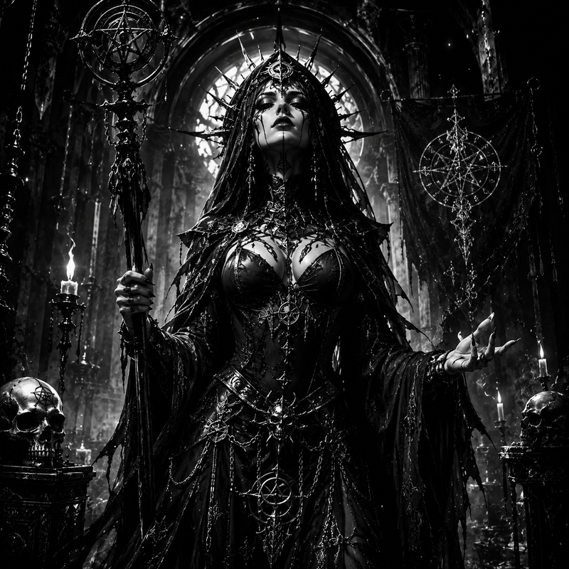 Prêtresse Noire | Dark Fantasy | DarkCollectionStudio