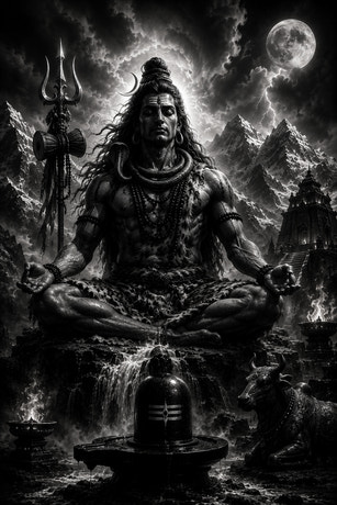 Shiva — gravé au laser sur céramique