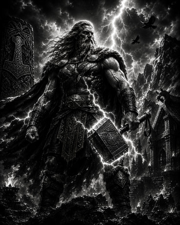 Thor — gravé au laser sur céramique