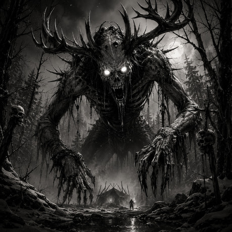 Wendigo — gravé au laser sur céramique