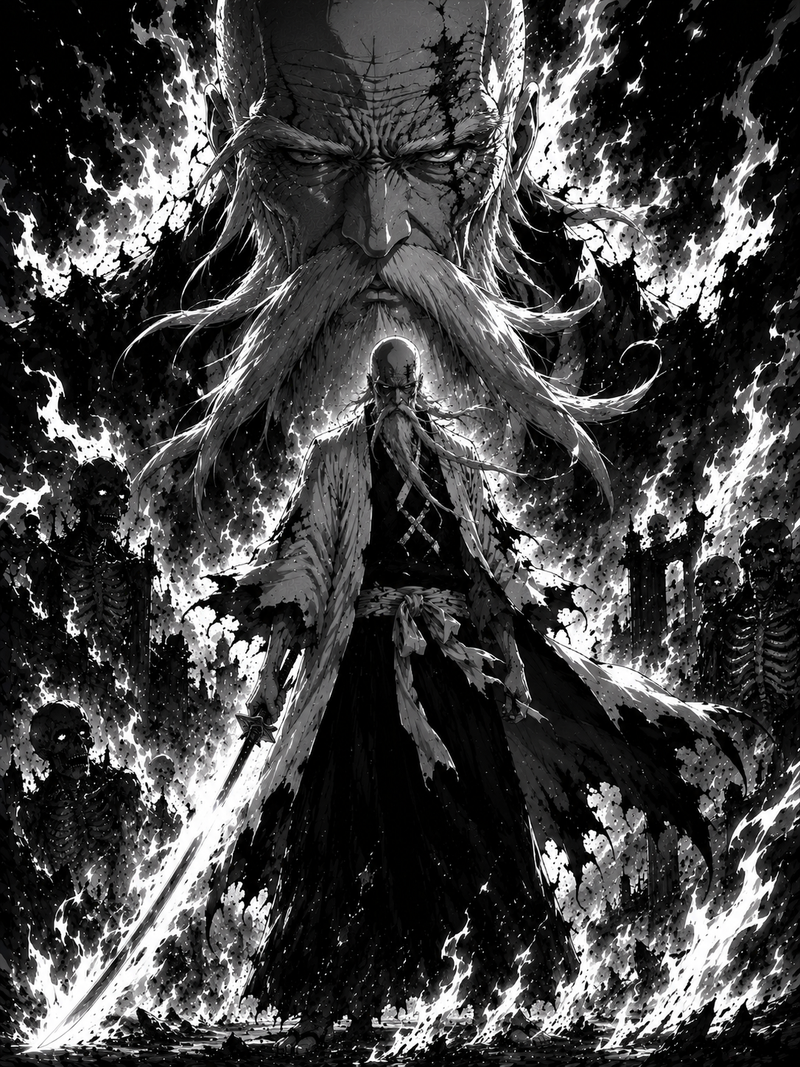 Yamamoto Genryūsai | Bleach | DarkCollectionStudio