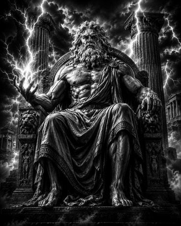 Zeus — gravé au laser sur céramique