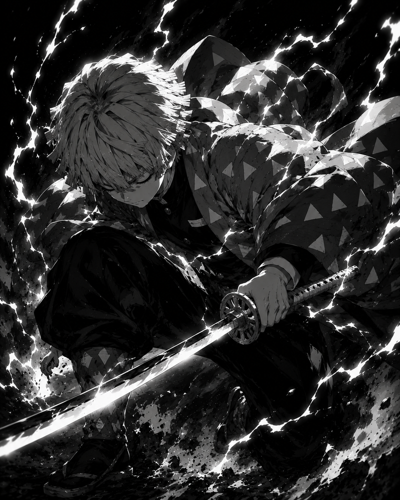 Zenitsu Agatsuma | Demon Slayer | DarkCollectionStudio