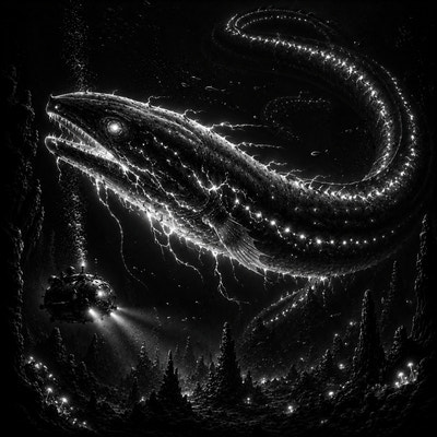L'Anguille des Abysses | Abysse | DarkCollectionStudio — aperçu à l'échelle