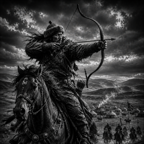 Archer Mongol carre