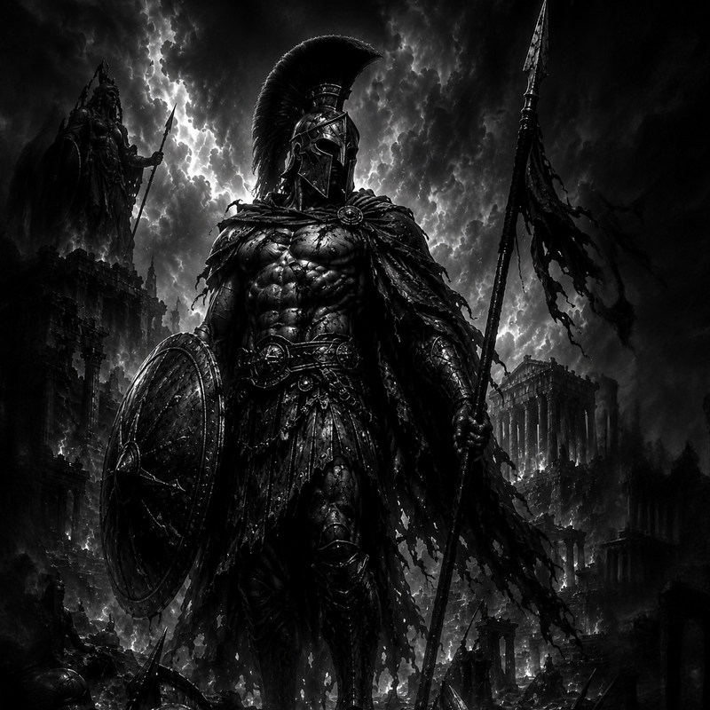 Arès | Mythologie | DarkCollectionStudio — rendu gravé