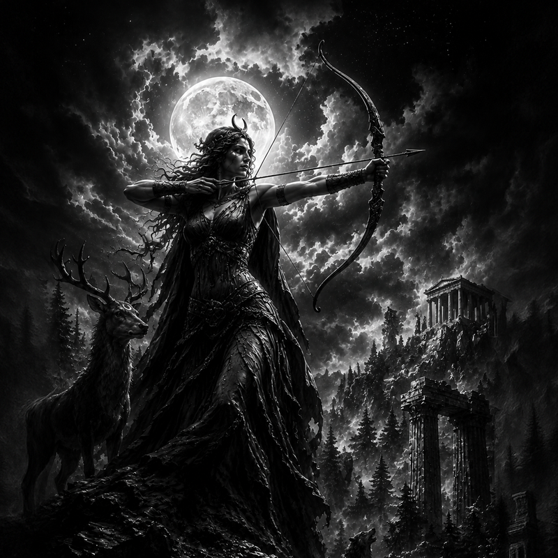 Artémis | Mythologie | DarkCollectionStudio — rendu gravé