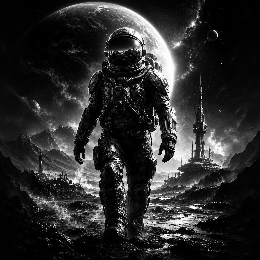 Astronaute du Futur | Science-Fiction | DarkCollectionStudio