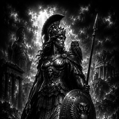 Athéna | Mythologie | DarkCollectionStudio — aperçu à l'échelle