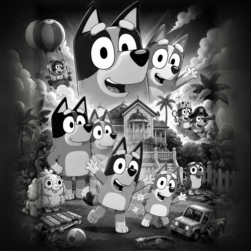 Bluey | Rêve d'Enfance | DarkCollectionStudio