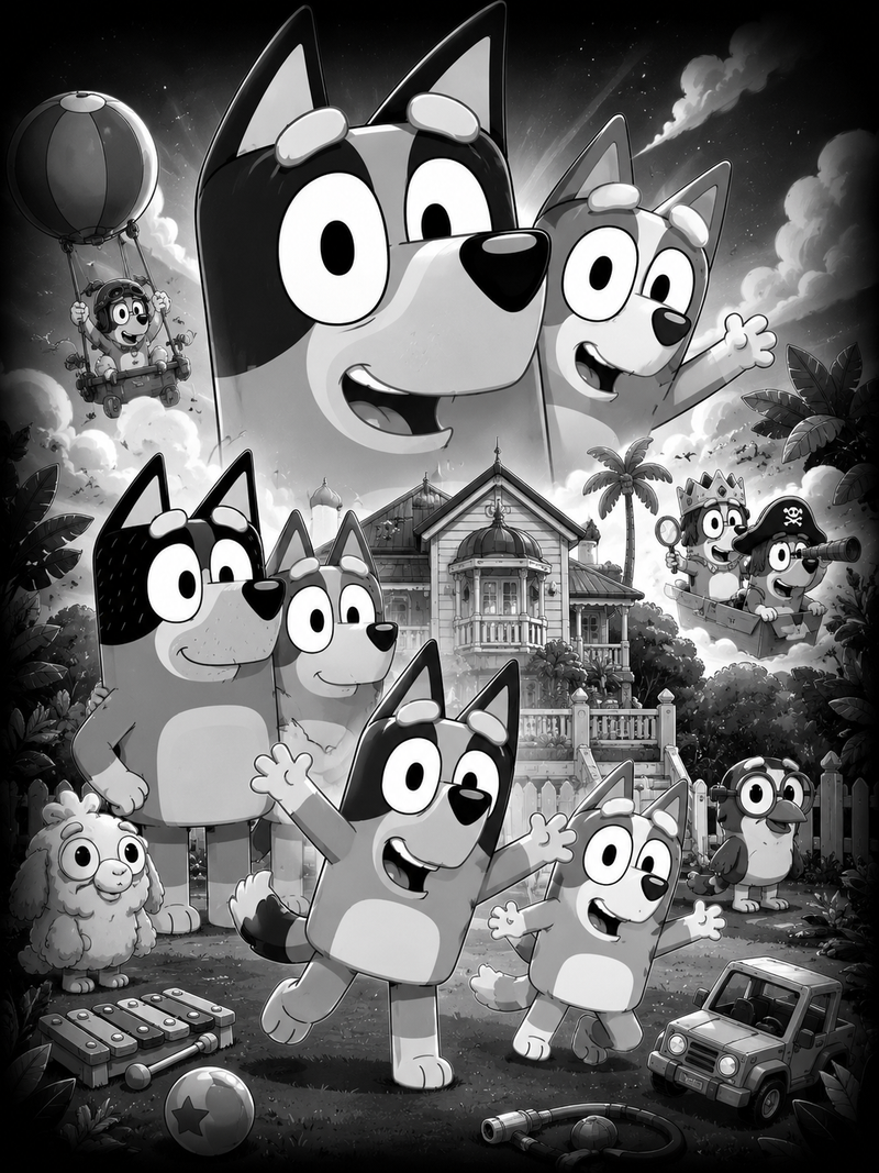 Bluey | Rêve d'Enfance | DarkCollectionStudio