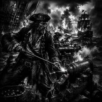 Le Canonnier | Pirates | DarkCollectionStudio — aperçu à l'échelle
