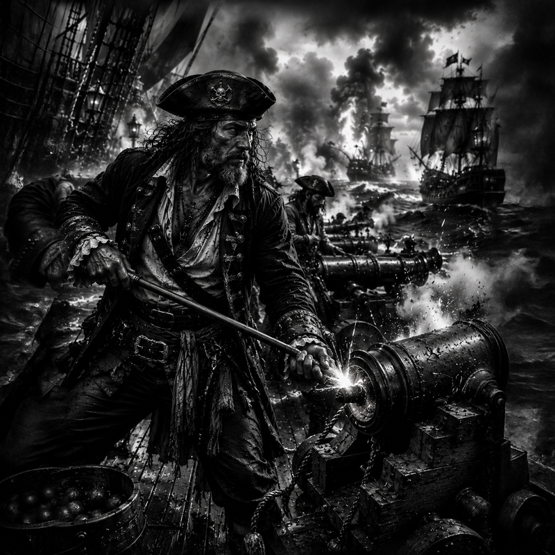 Le Canonnier | Pirates | DarkCollectionStudio — rendu gravé