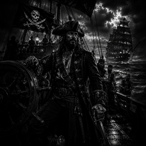 Capitaine pirate carre