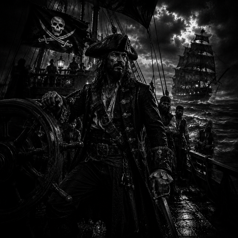 Capitaine Pirate | Pirates | DarkCollectionStudio — rendu gravé