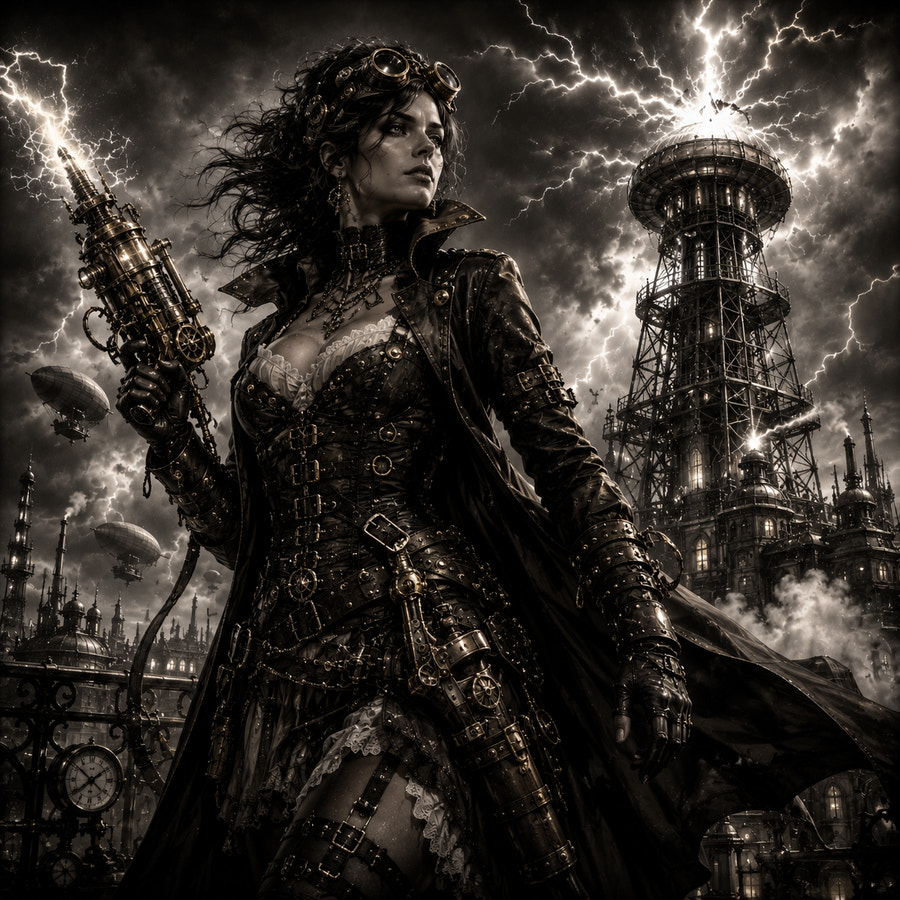 Chasseuse tempete carre