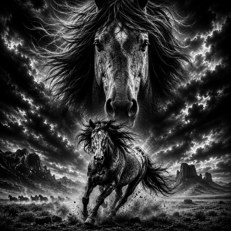 Cheval Sauvage | Animaux | DarkCollectionStudio