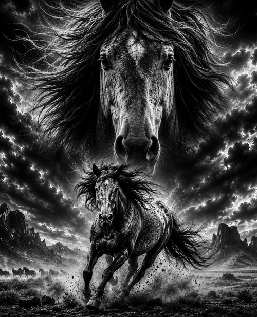 Cheval Sauvage | Animaux | DarkCollectionStudio