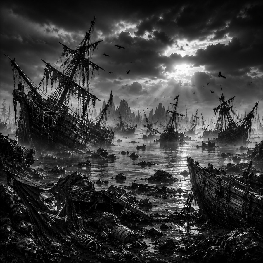 Cimetiere navires carre