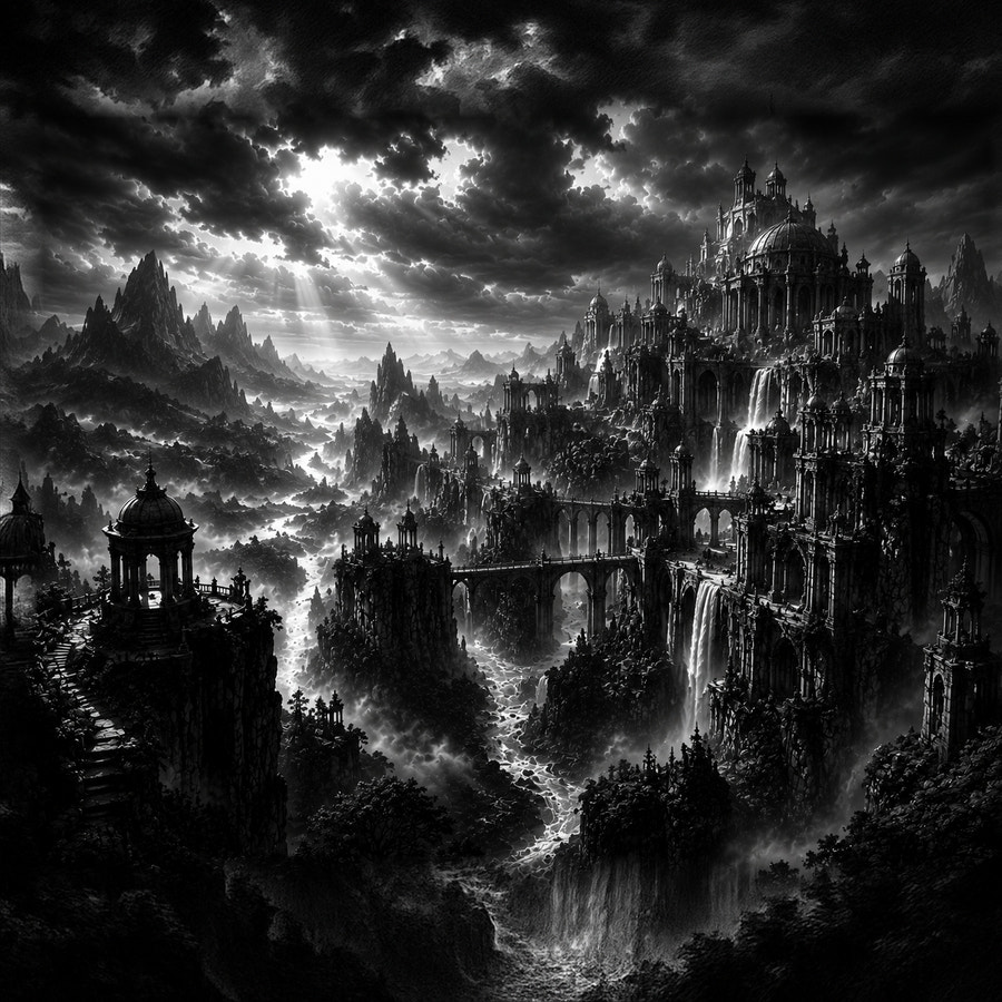 La Cité Suspendue | Paysages | DarkCollectionStudio