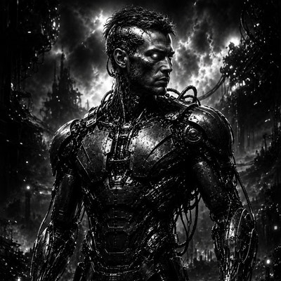 Cyborg | Science-Fiction | DarkCollectionStudio — aperçu à l'échelle