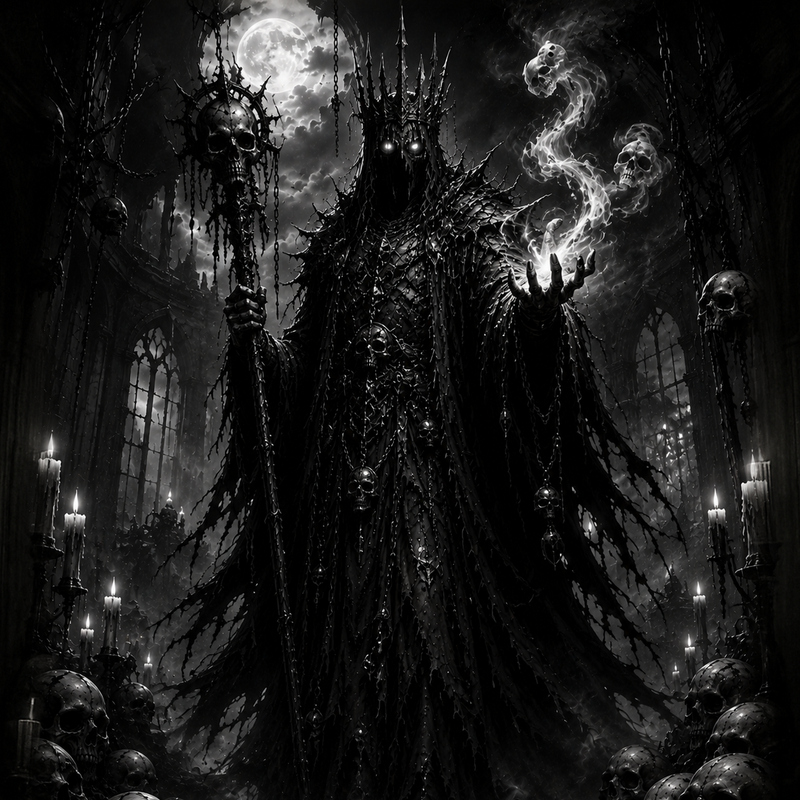 Dévoreur d'Ombre | Dark Fantasy | DarkCollectionStudio — rendu gravé