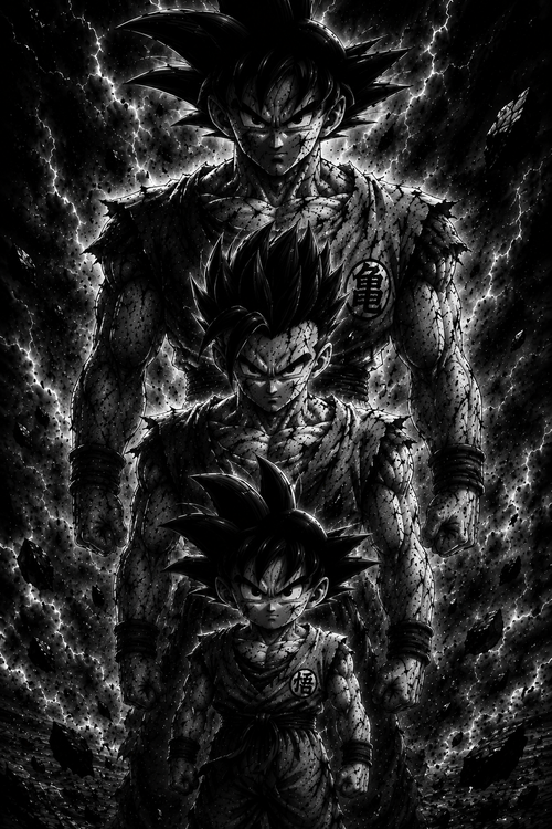 Famille Son | Dragon Ball | DarkCollectionStudio