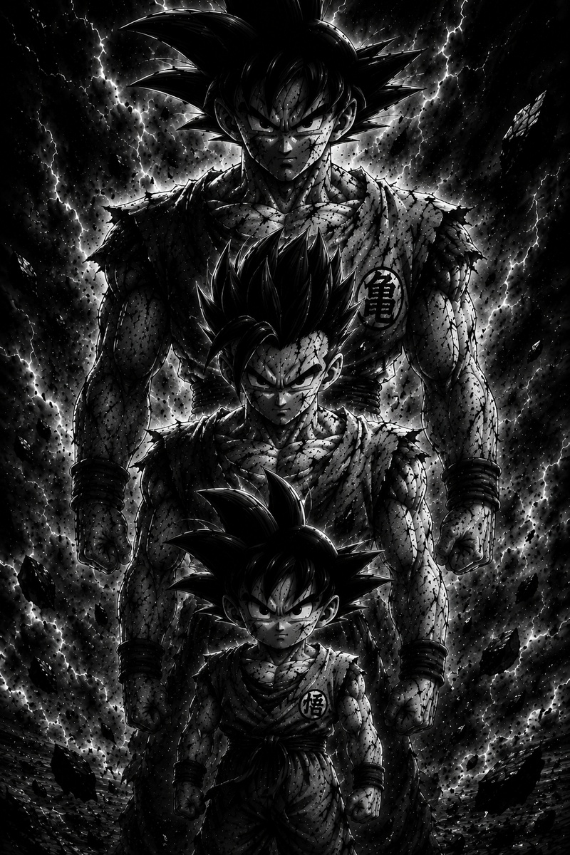 Famille Son | Dragon Ball | DarkCollectionStudio
