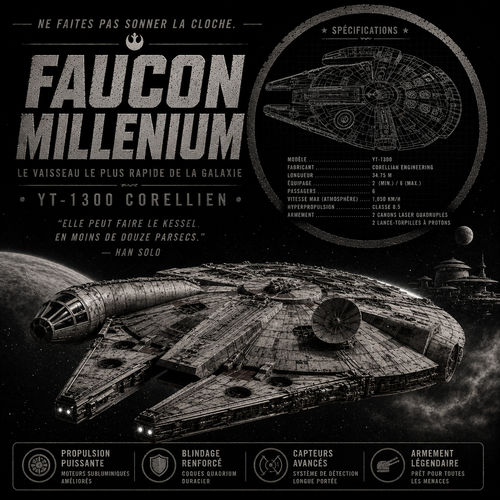 Faucon Millenium | Légendes Mécaniques | DarkCollectionStudio