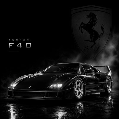 Ferrari F40 | Légendes Mécaniques | DarkCollectionStudio — aperçu à l'échelle