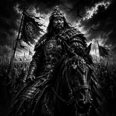 Gengis Khan | Conquérants | DarkCollectionStudio — aperçu à l'échelle