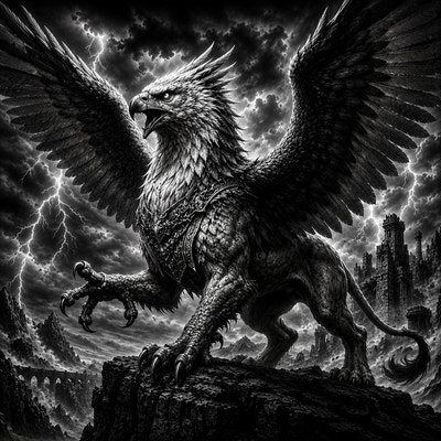 Griffon | Créatures | DarkCollectionStudio — aperçu à l'échelle