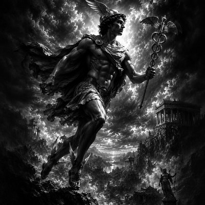 Hermès | Mythologie | DarkCollectionStudio — aperçu à l'échelle