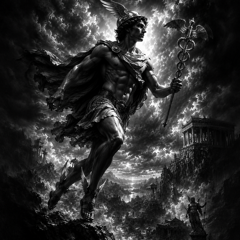 Hermès | Mythologie | DarkCollectionStudio — rendu gravé