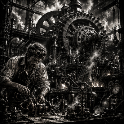 L'Ingénieur des Machines | Steampunk | DarkCollectionStudio — aperçu à l'échelle