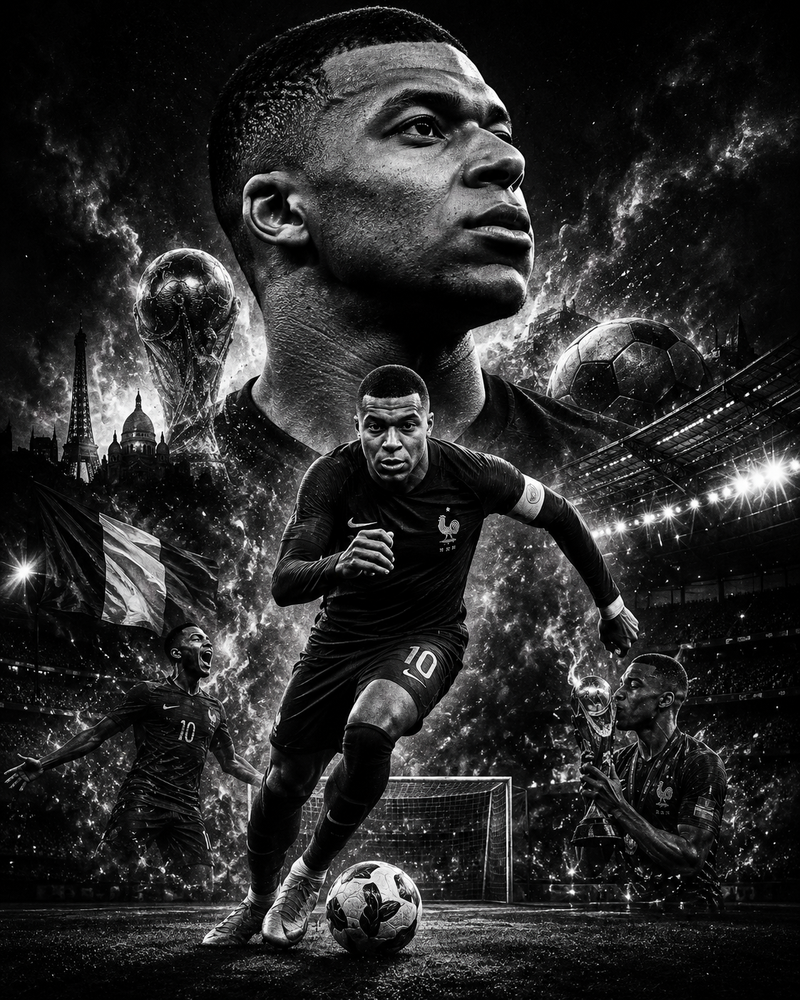 Kylian Mbappé | Célébrités | DarkCollectionStudio