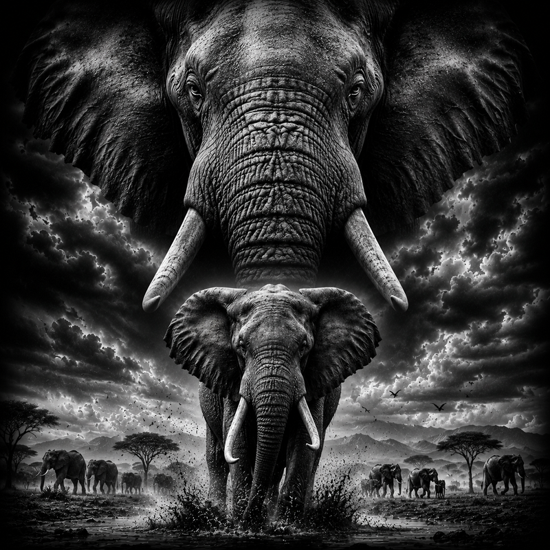 L'Éléphant | Animaux | DarkCollectionStudio