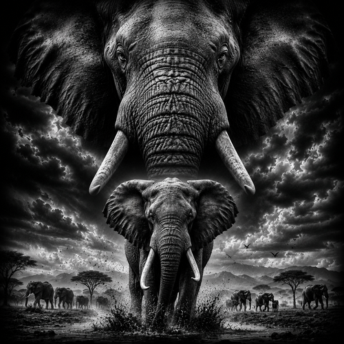 L'Éléphant | Animaux | DarkCollectionStudio