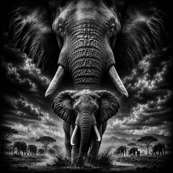 L'Éléphant | Animaux | DarkCollectionStudio